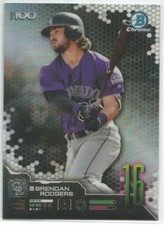 Brendan Rodgers Colorado Rockies 2019 Bowman Chrome Scouts Top 100