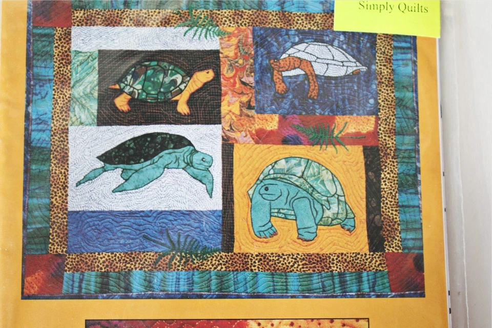 Vintage CRITTERS IN A HURRY Turtles Applique Designs Quilting / Clothing Estate - Image 2 of 4