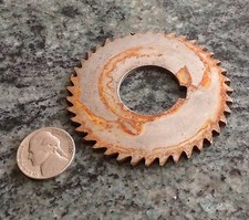 Made in USA vintage HSS saw blade 0.090 x 2.690 dia 1 x 1/4 arbor multi teeth