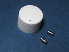 WHITE Knob for Niles Impedance Volume Control  23X17X6mm set-screw
