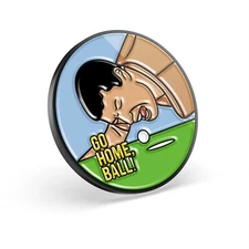 Go Home Ball! Funny Golf Ball Marker with Magnetic Hat Clip, Gilmore Golf Gift