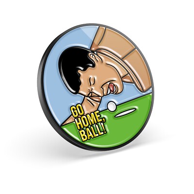 Go Home Ball! Funny Golf Ball Marker with Magnetic Hat Clip, Gilmore Golf Gift