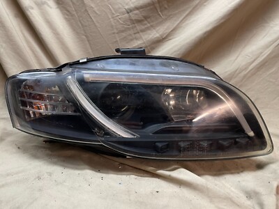 LED DRL Aftermarket RH Passenger Headlight For 2005-2009 Audi A4 B7