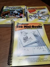 Zoo-Phonics Pre-school NO Teachers Manual, Worksheets & Zoom Mini Books LOT