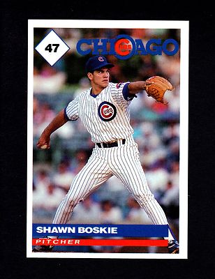 #47 SHAWN BOSKIE, Cubs ~ 1991 Marathon Gas/Oil regional card (statistics back)