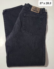 Vintage 80s/90s Wrangler Black Men's Denim Jeans Size 37 x 28.5 Made In USA