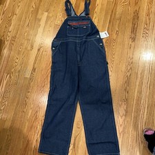 NWT Dickies Mens Bib Overalls Blue Jeans Carpenter Farmer Work Denim L R