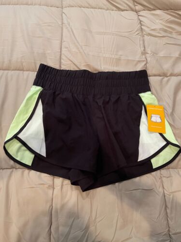 New! AVIA Running Bike Shorts With Brief Liner. Size Large (12-14) NWT