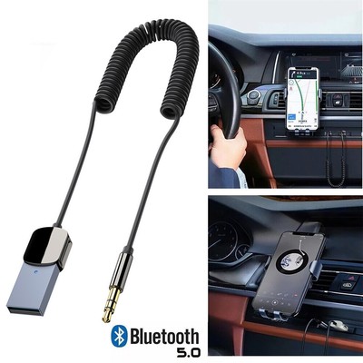 Bluetooth Aux Adapter Dongle USB To 3.5mm Jack Car Audio Receiver transmitter US