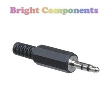 2x 3.5mm Stereo Jack Plug for Audio Cable - Pack of 2 - UK Seller
