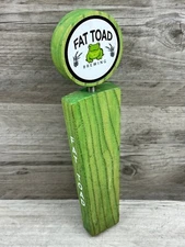Fat Toad Brewing Pryor Oklahoma Green Brew Tap Handle