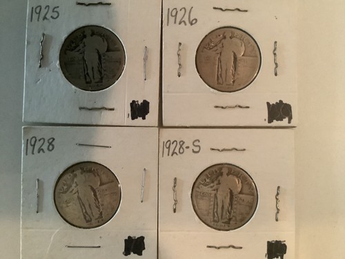 Lot of 7 Liberty Standing 90% Silver Quarters. Ships Free. - Picture 2 of 6