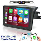 9" Double 2 Din 2+32Gb Car Stereo Radio CarPlay Fm For 2004-2010 Toyota Sienna