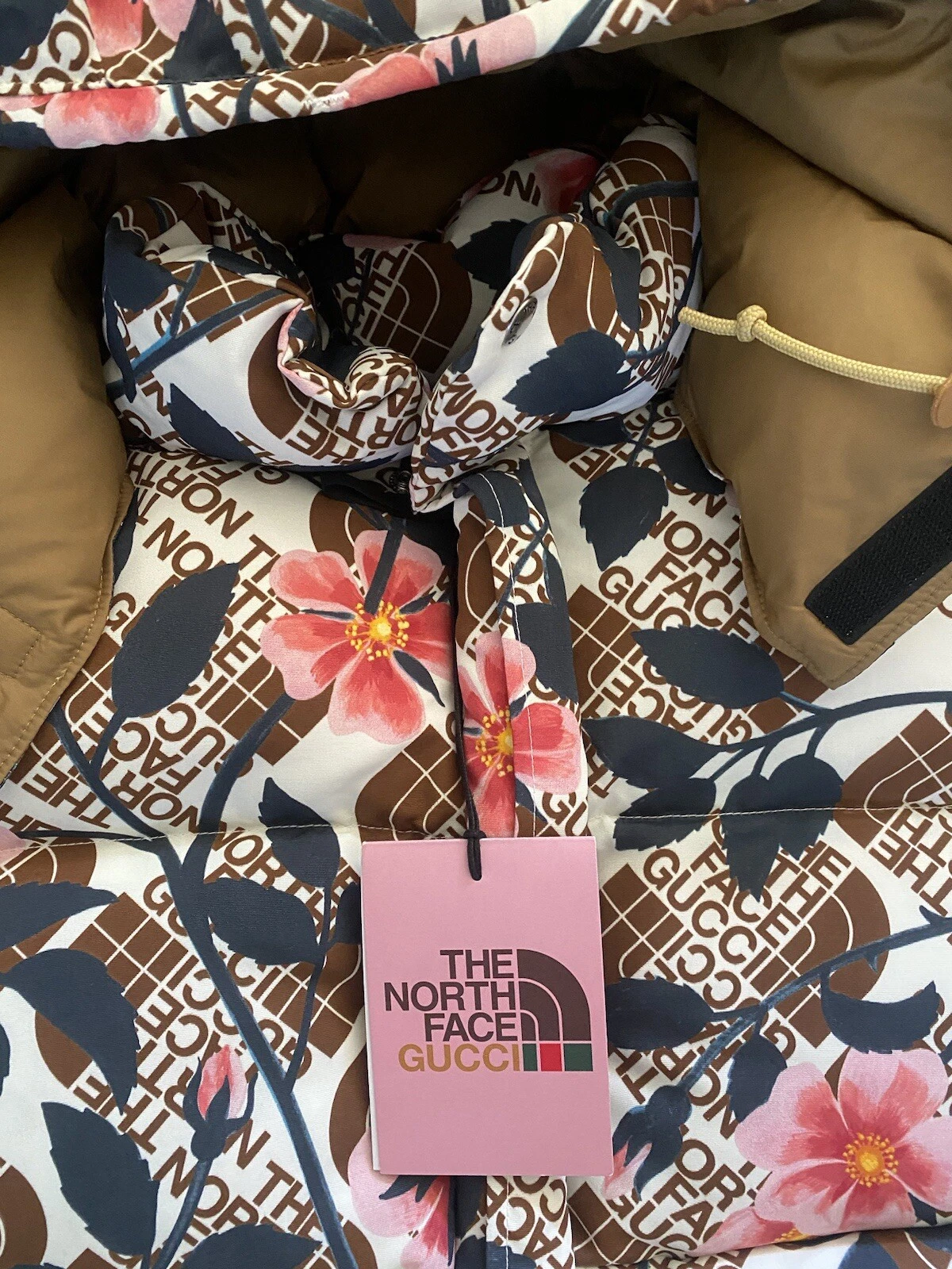 ESAURITO GUCCI X THE NORTH FACE TNF PUFFER JACKET CAPPOTTO GRANDE NUOVO CON BUSTA SCONTRINO