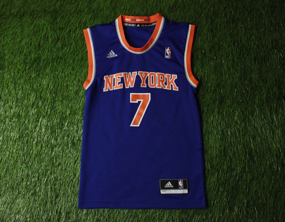 NEW YORK KNICKS usa # 7 ANTHONY BASKETBALL SHIRT JERSEY ADIDAS ORIGINAL  SIZE XXS