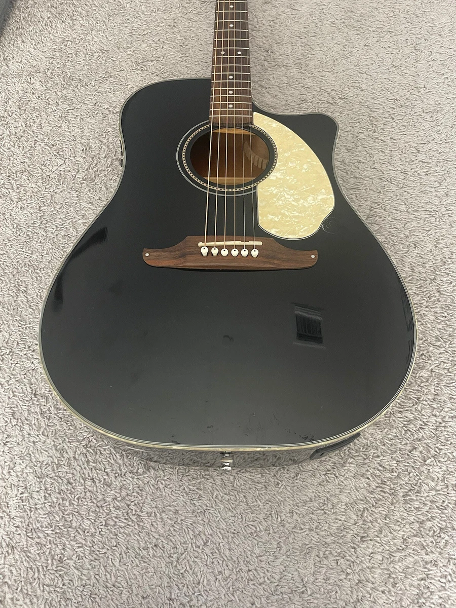 Fender Sonoran SCE BK California Series Black Acoustic Electric Guitar + Gig Bag
