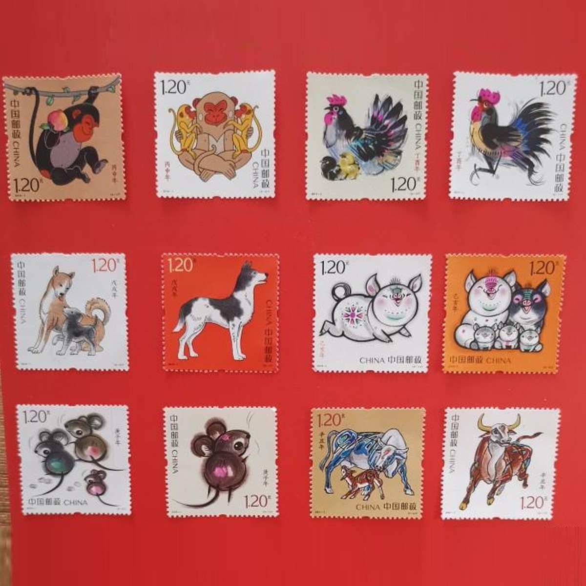China 2016-2023 Stamps Chinese 12 Zodiac New Year Stamps S/S