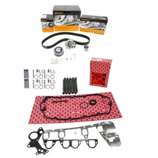 Gasket Set + Bolts + Timing Belt for VW Pump Nozzle 2.0 TDI Elring 548.181 057.240 