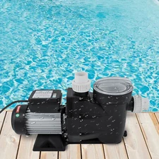2HP Pool Pump Self Primming Swimming Pool Pump 118GPM 52ft w/Strainer&Timer 110V