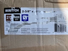 Bostitch RH-S8DR113EP Collated Framing Nail, 2 3/8 in L, Coated, 5000 PK