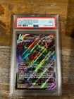 POKEMON 2021 Evolving Skies Full Art RAYQUAZA Vmax #111 PSA 9 Mint RARE 2