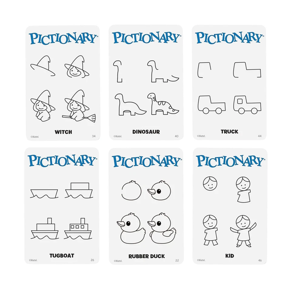 Mattel Pictionary Family Board Game for Kids & Adults Game Night - Image 4 of 4