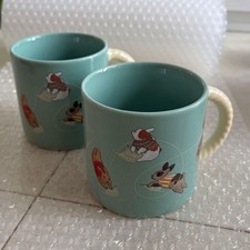 Coppia di tazze da caffè Starbucks Fuzzy Bunny Mug 12 once 355 ml NUOVE