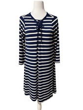 OLD NAVY LONG SLEEVE A-LINE STRETCH KNIT KNEE LENGTH SWING DRESS SZ L GUC