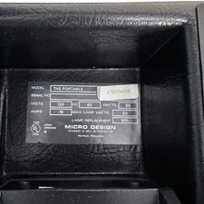 Micro Design Portable Briefcase Microfiche Micro Fiche Reader Powers On Works