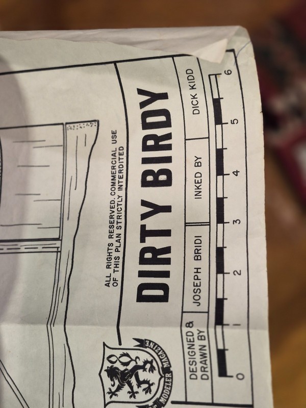 R/C Airplane Dirty Birdy 60 short kit. Biultup or foam core wings