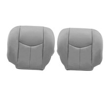 Driver Passenger Side Bottom Leather Seat Cover Light 922 Compatible Gray