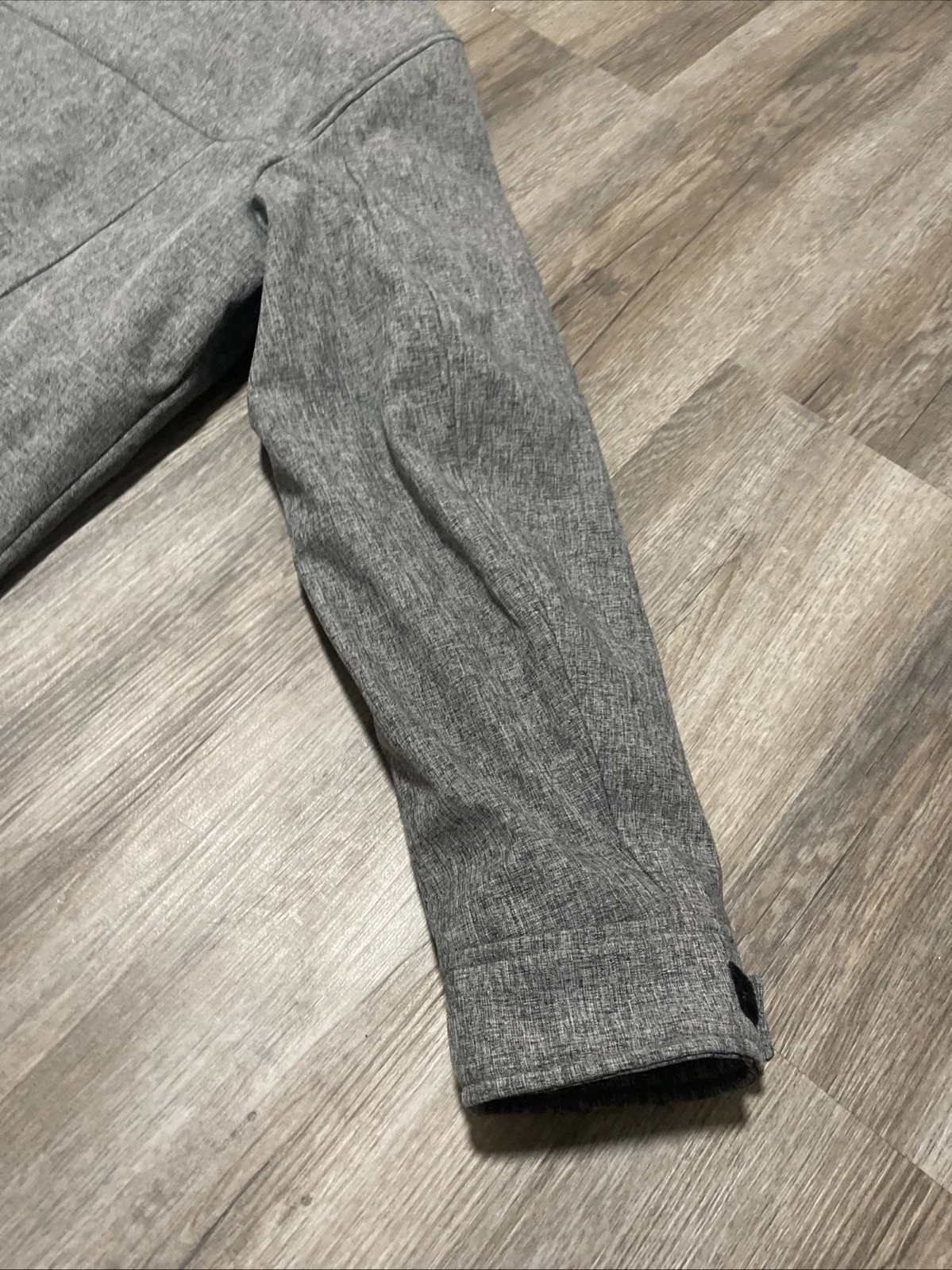 Dockers Mens Large Gray Softshell Jacket Quilted Puffer Lined Full Zip Coat Sz L - product detail image 11