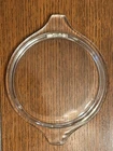 Vtg. Pyrex 470-C Clear Glass Lid Only - Round, Tab Handles, Fits Cinderella EUC