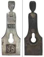 Orig. 1 3/4" Lever Cap for V. & B. No. 703 "Uncle Sam" Forged Plane-mjdtoolparts