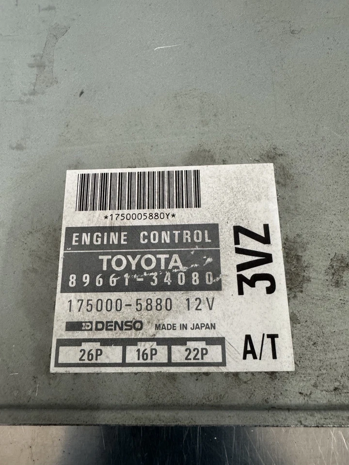 1994 Toyota T100 3.0L 3VZ A/T 2WD Engine Computer 89661-34080 ECU ECM PCM - Image 2 of 4