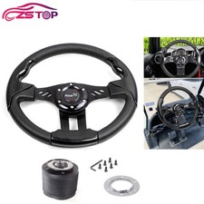 13 Racing Pvc Alloy Steering Wheel W Hub Adapter For Ford Mustang Non-gt 84-04 13 Racing Pvc Alloy Steering Wheel W Hub Adapter For Ford Mustang Non-gt 84-04