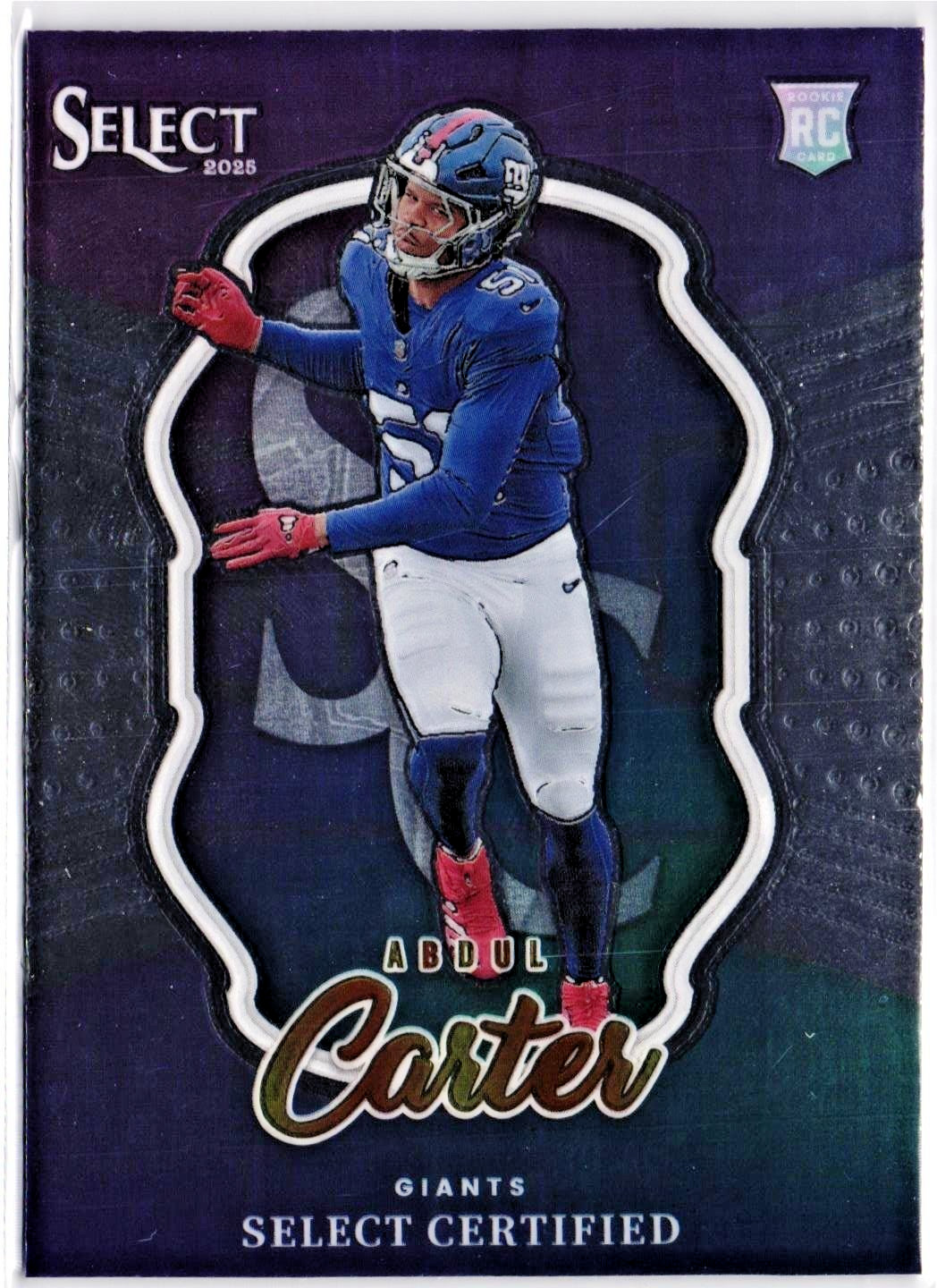 2025 Panini Select Abdul Carter Rookie Concourse Maroon Prizm 45/149 #95 RC