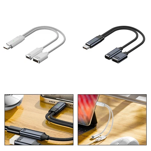 Robusto Sdoppiatore USB C Supporto Ricarica 100W Durante Trasferimento Dati