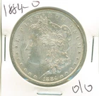 Uncirculated 1884-O Morgan dollar, 0/0 variety - untoned coin, nice!