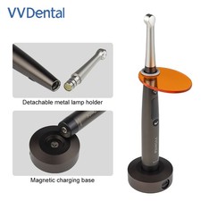 Dental Wireless Cordless LED Curing Light 3100mW Resin Cure Lamp Tooth Whitening