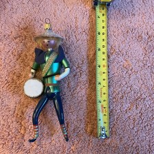 De Carlini Christmas Ornament Of Little Drummer Boy.  Italian Hand Made. 6 Inche