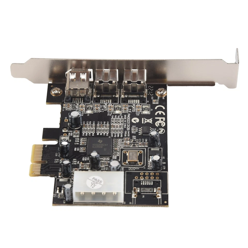 -PEX30016 3 Port IEEE 1394 Firewire 1394B & 1394A PCIe 1.1 X1 Card TI2257 - Image 4 of 4