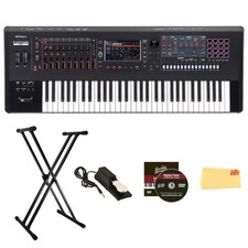Roland FANTOM 6 EX 61-Key Workstation Keyboard Synthesizer w/ Adjustable Stand