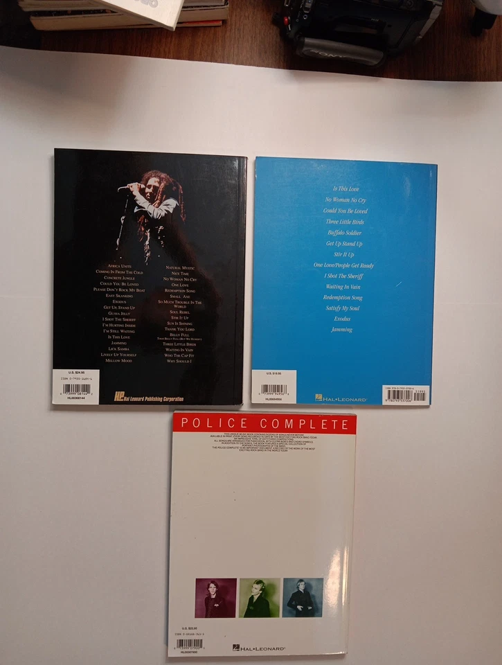 Bob Marley Songs Of Freedom Best Of The Wailers POLICE COMPLETE SONGBOOK LOT  - Image 2 of 2