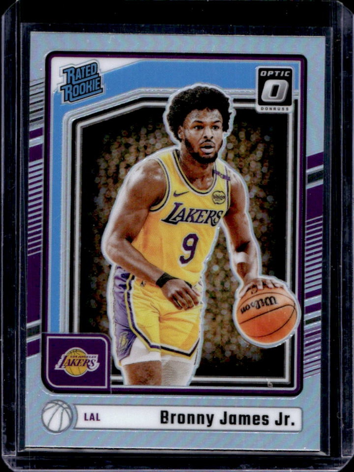 2024-25 Donruss Optic Bronny James Jr. Rated Rookie Holo RC #282 Lakers