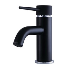 Kingston Brass LS822.NYL New York 1.2 GPM 1 Hole Bathroom Faucet - Black