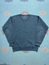 Vintage 90s crewneck sweatshirt blank gray raglan pullover youth kids large/XL