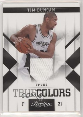 2010-11 Panini Prestige True Colors Materials 143/249 Tim Duncan #2 HOF h2o