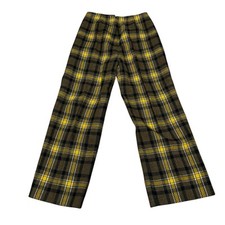 Vintage 70s VIP CALIFORNIA Plaid Wool High Waisted Trousers 24x24 USA Womans
