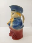 Vintage 1940's Shawnee Pottery USA Little Boy Blue Milk Pitcher Creamer 7 1/2"